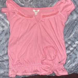 Hollister blouse pink medium